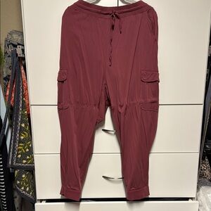 Torrid Maroon Cargo Joggers